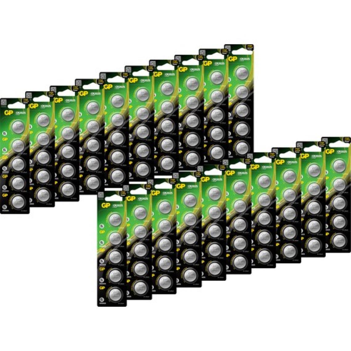 Gp CR2025 3V Lıtyum Düğme Pil 5 Blister 20 Kart 100'LÜ