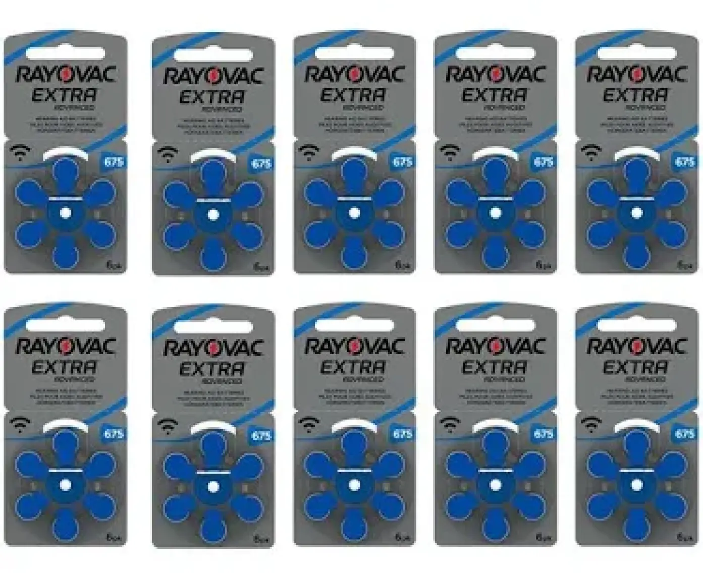 Rayovac Extra 675 Numara Kulaklık Pili 60'lı