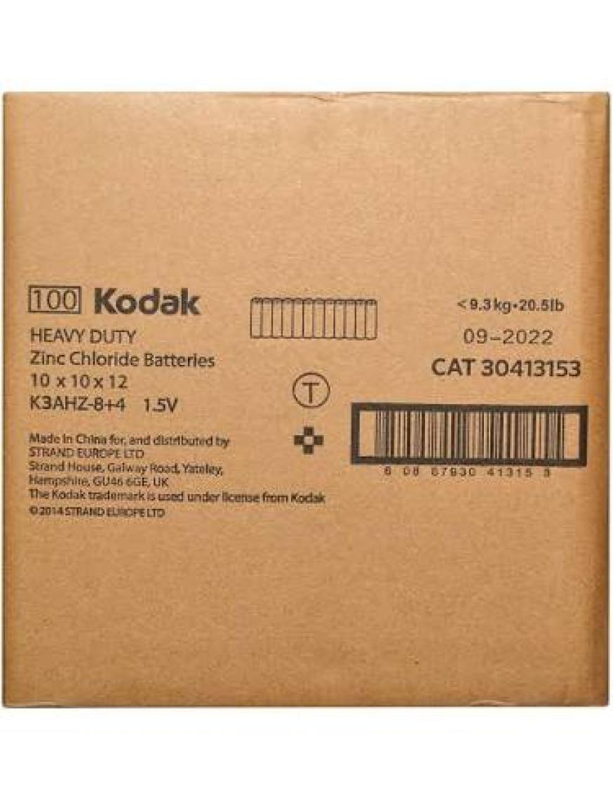 Kodak 12 Adet Çinko Karbon Shrink ince Pil AAA