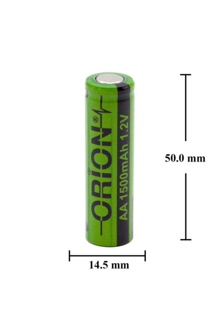 Orion 1.2V Ni-Mh AA 1500 mAh Şarj Edilebilir Kalem Pil