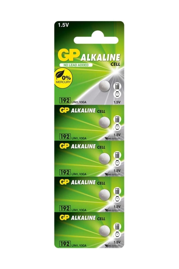 Gp 192 1.5 Volt Lr 41 Alkalin Düğme Pil 5li Paket Fiyat
