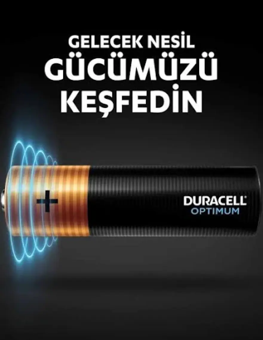 Duracell Optimum AA Pil (8’li paket), Alkalin Pil 1,5V, LR6 MX1500