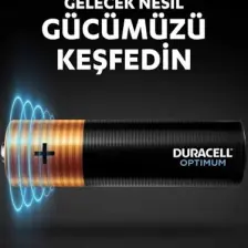 Duracell Optimum AA Pil (8’li paket), Alkalin Pil 1,5V, LR6 MX1500
