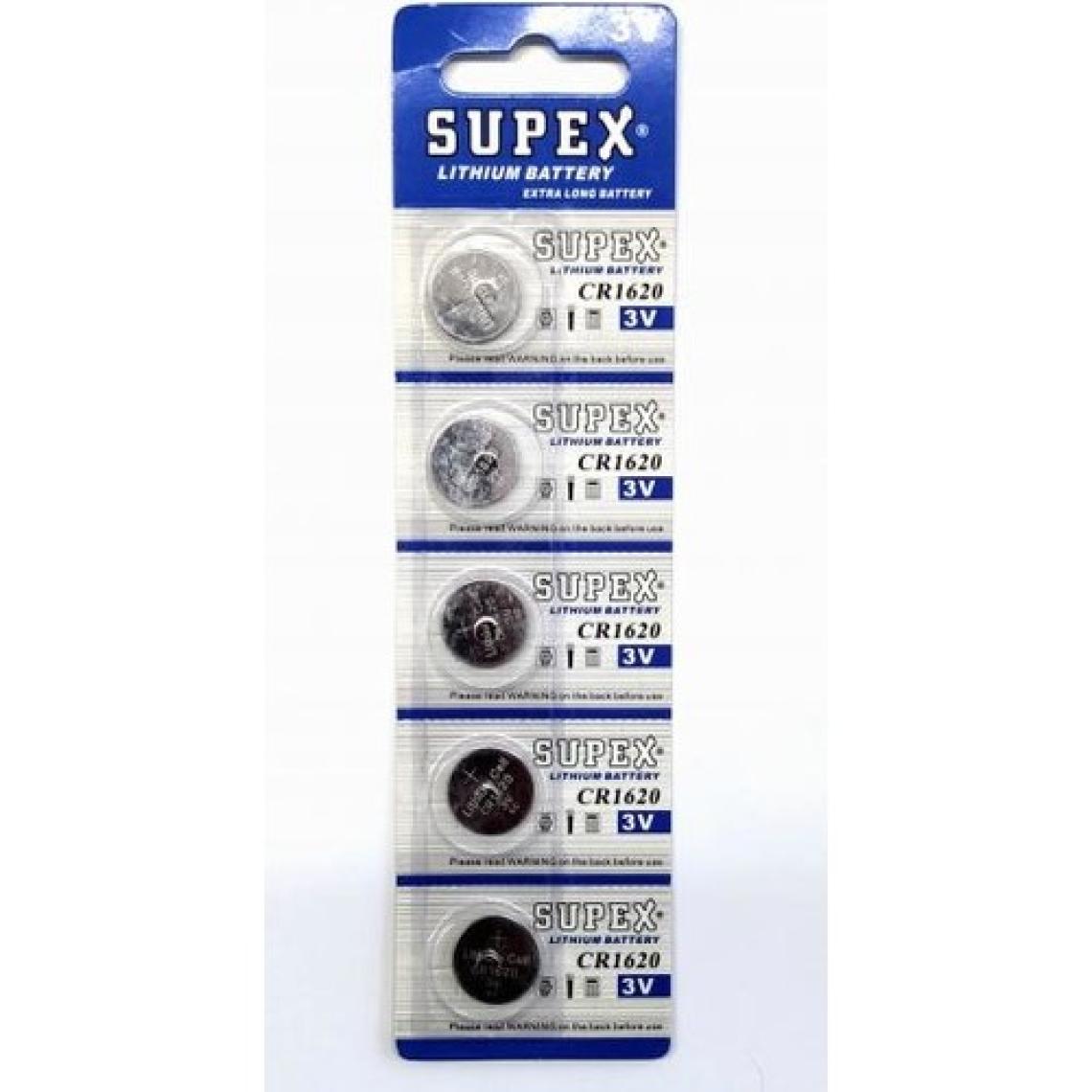 Supex CR1620-C5 3V Lityum Düğme Pil 5'li