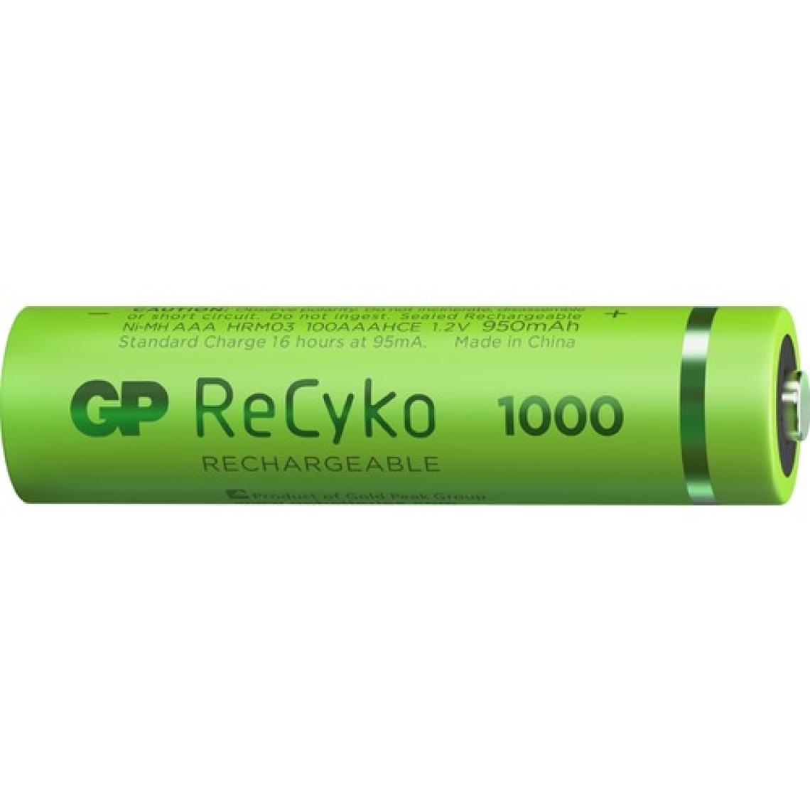 GP Recyko 1000 Serisi Ni-Mh AAA 4+2 Şarjlı İnce Kalem Pil