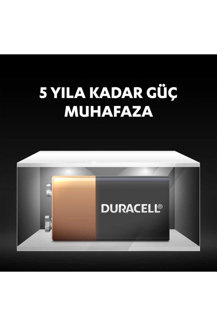 Duracell Alkalin 9 Volt Pil 6LR61/MN1604