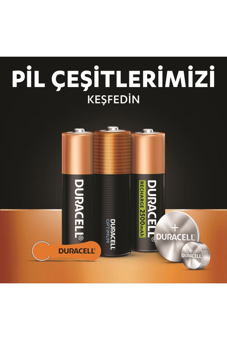 Duracell Alkalin 9 Volt Pil 6LR61/MN1604