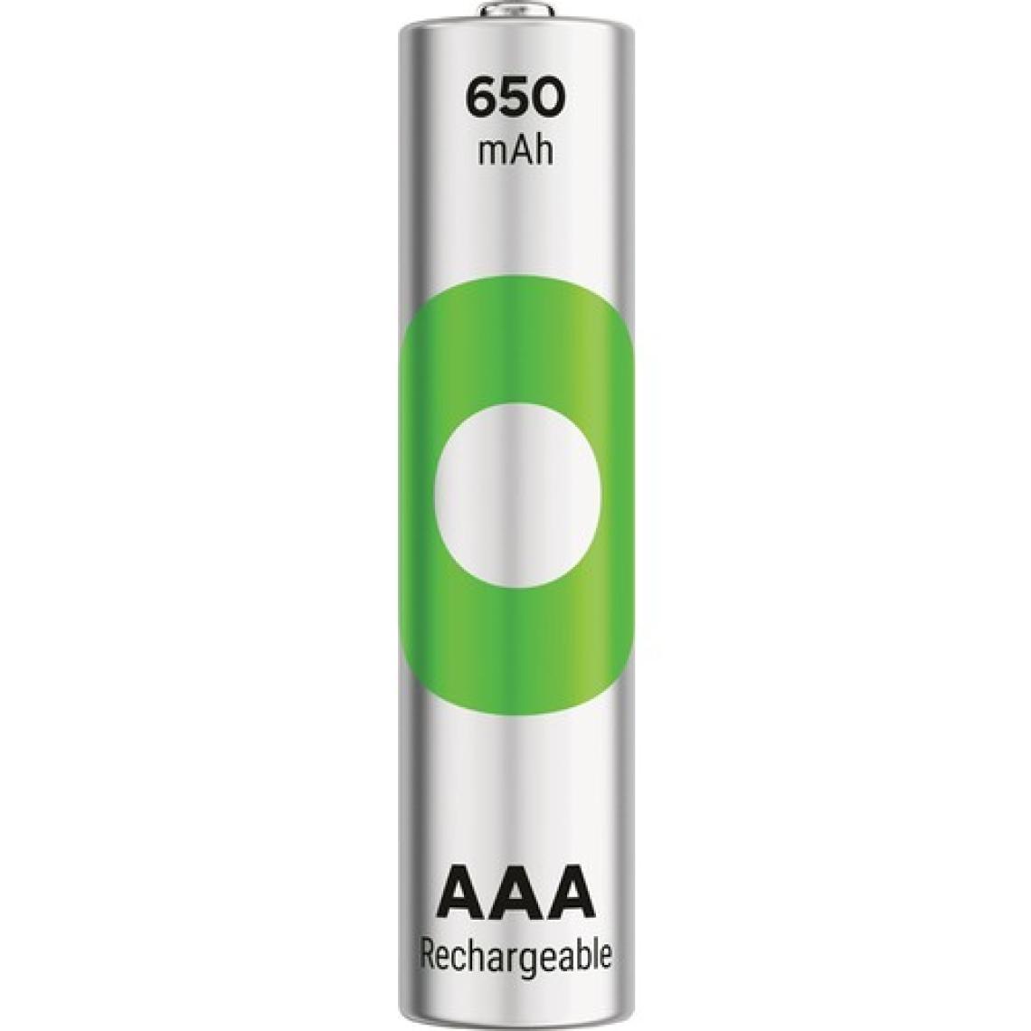 GP Recyko 650 mAh 1.2V AAA Boy NiMH İnce Şarjlı Pil 2'li Kart