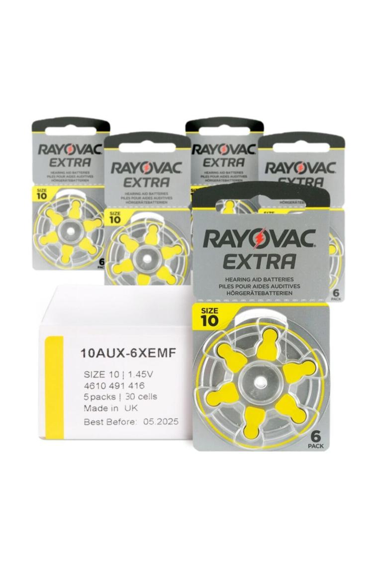 Rayovac Extra Advanced 10 PR70 Numara Kulaklık Pili 6'lı 5 Paket