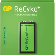 GP Batteries Gp Recyko 200 9V Boy Ni-Mh Şarjlı Pil 8.4 Volt Tekli Kart