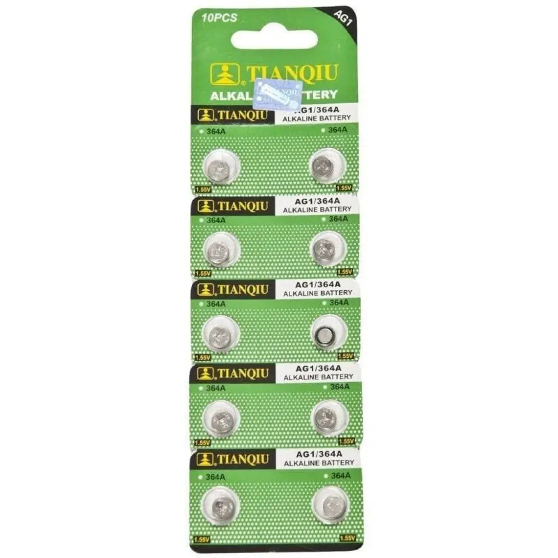 Tıanqıu Ag1 LR621/364 Alkalin 10'lu Düğme Pil