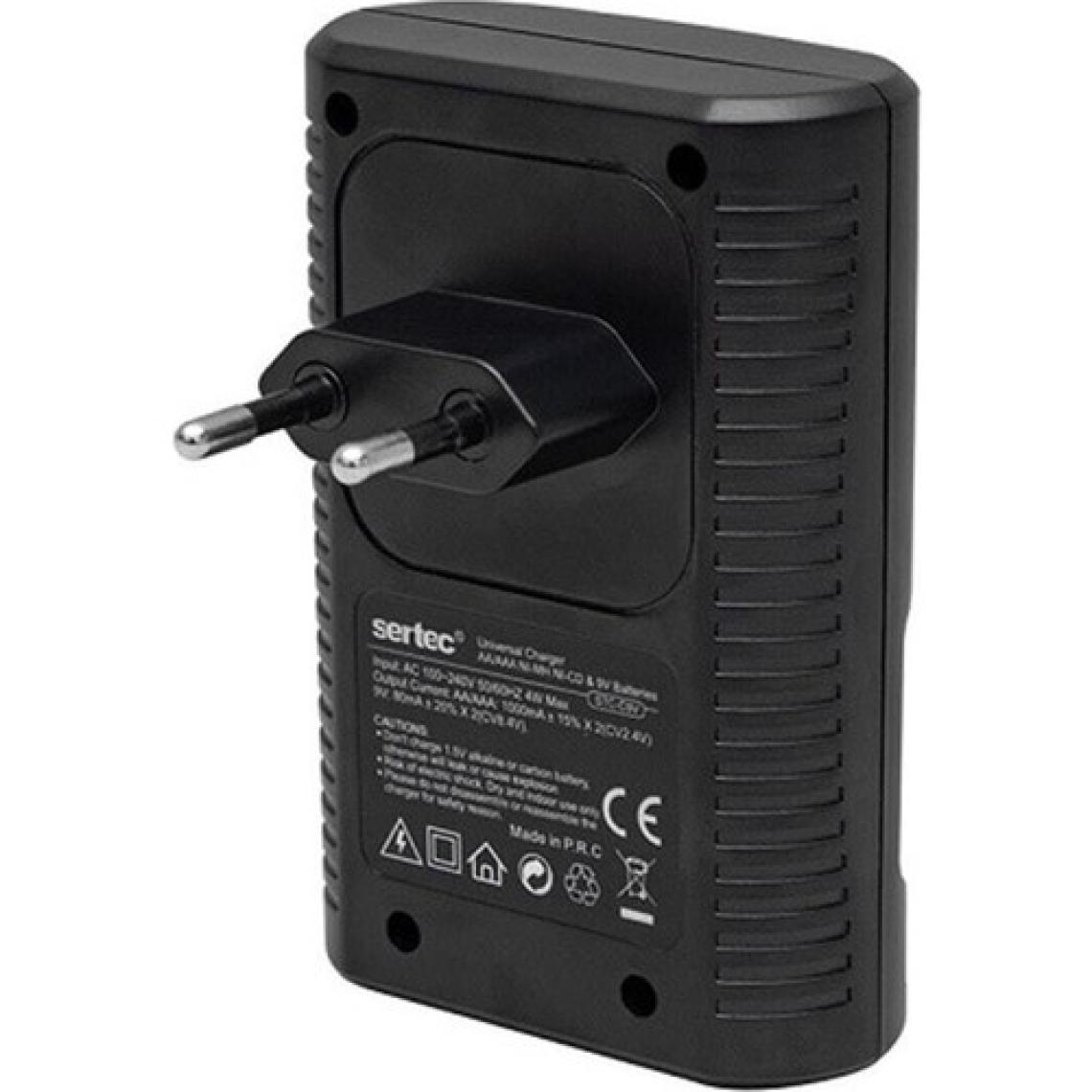 Sertec STC-C9V AA-AAA-2X9V Dörtlü Pil Şarj Cihazı