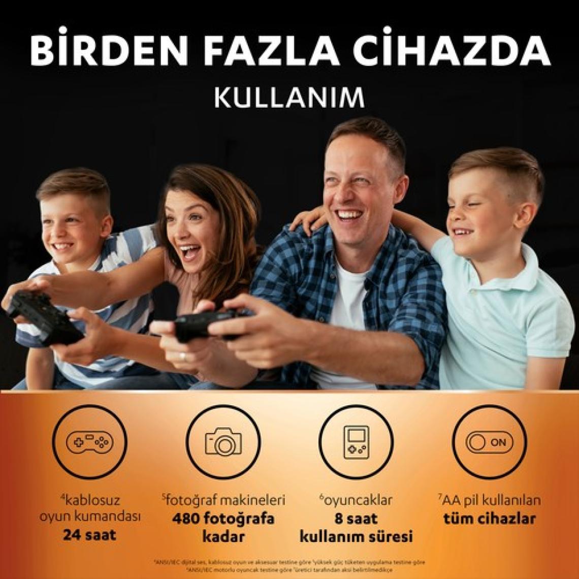 Duracell Şarj Edilebilir AA Kalem Pil 2500 Mah 4'Lü Paket