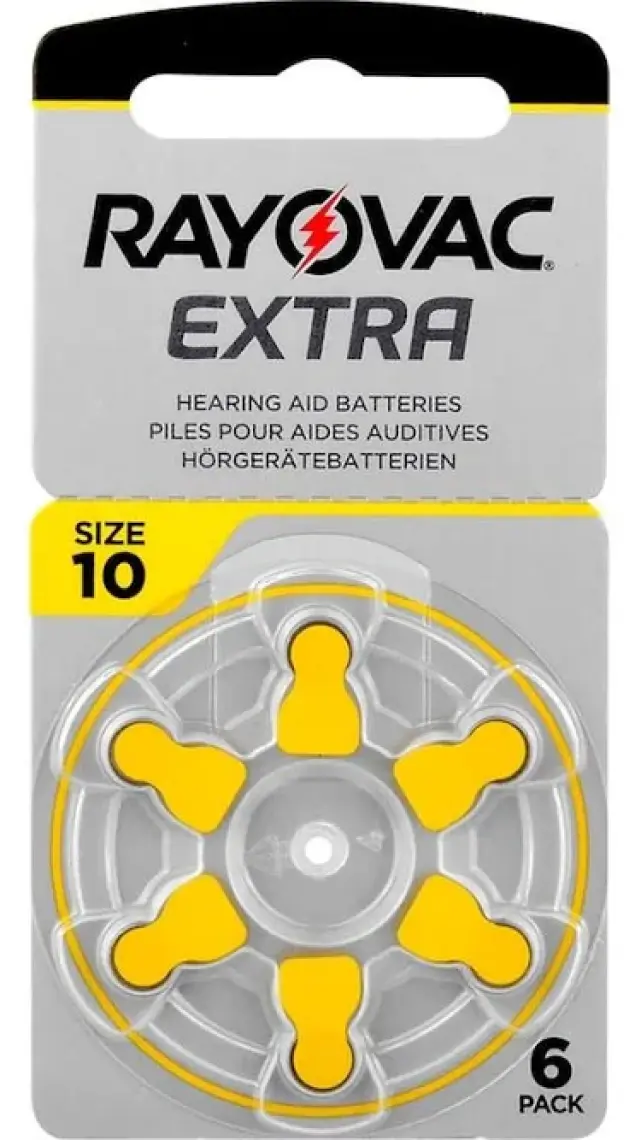 Rayovac Extra Advanced 10 PR70 Numara Kulaklık Pili 6lı
