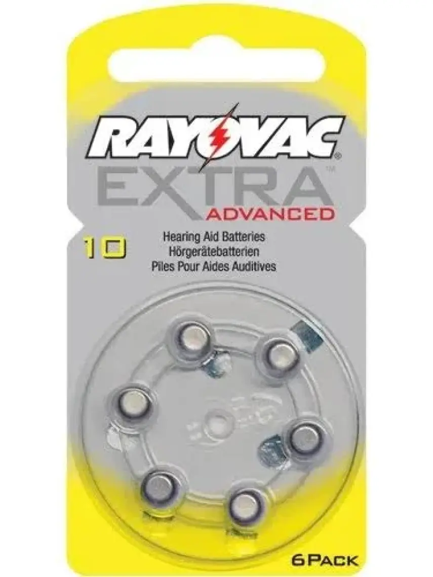 Rayovac Extra Advanced 10 PR70 Numara Kulaklık Pili 6lı