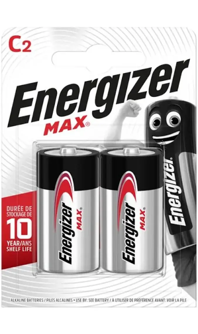 Energizer Max Alkalin C Orta Boy Pil 2'li