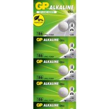 Batteries 186 Lr43/186/v12ga Boy Alkalin Düğme Pil, 1.5 Volt, 5'li Kart