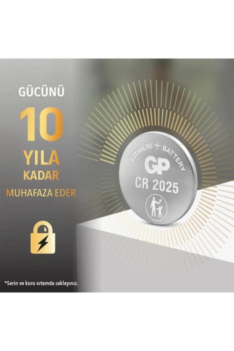 GP CR2025 3V Lityum Düğme Pil
