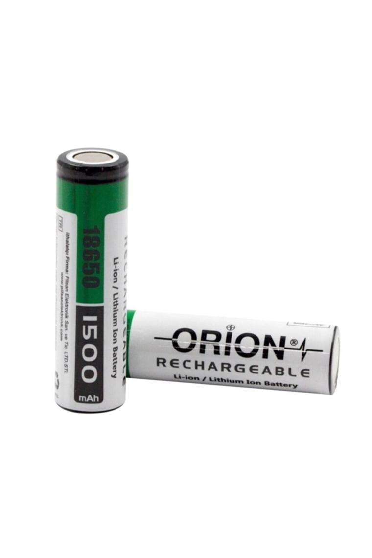 Orion 18650 3.7V 1500 Mah Şarj Edilebilir Li-Ion Pil