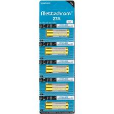 Mettzchrom A27 / 27A / V27A / 8LR732 12 Volt Alkalin Pil  Oto Ve Kapı Kumanda Pili 5'li