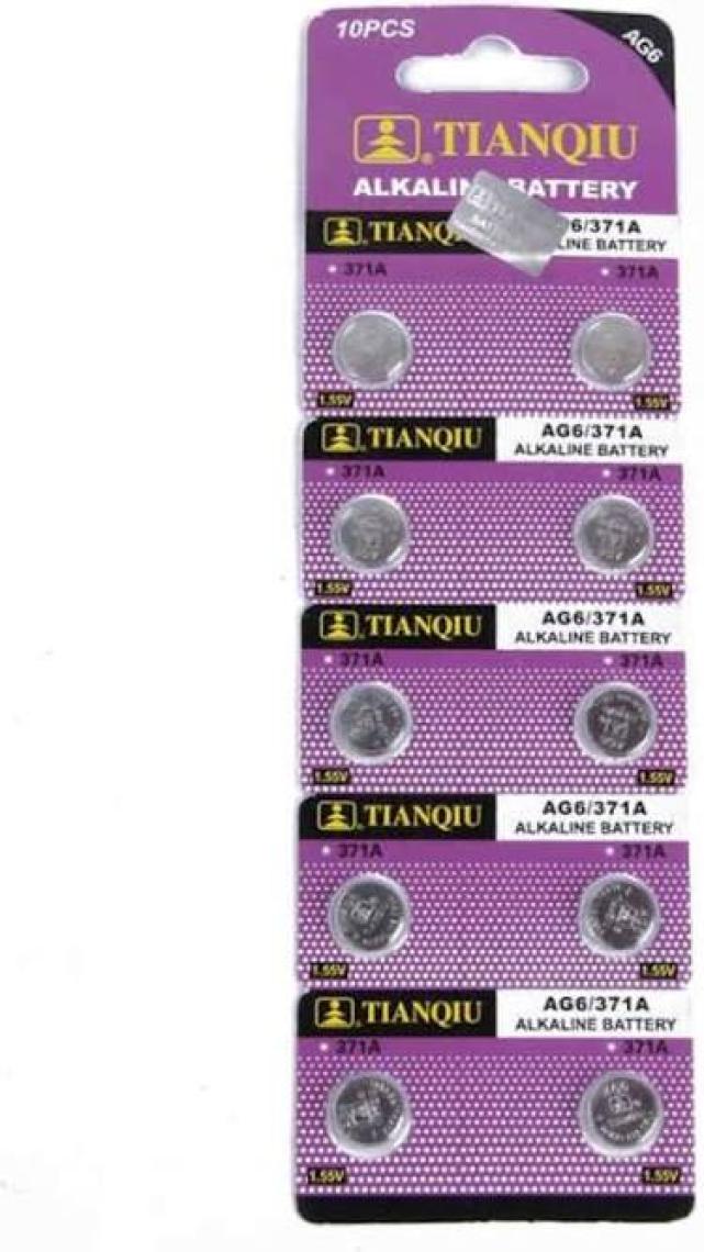 Tıanqıu Ag6 LR920/371 Alkalin 10'lu Düğme Pil