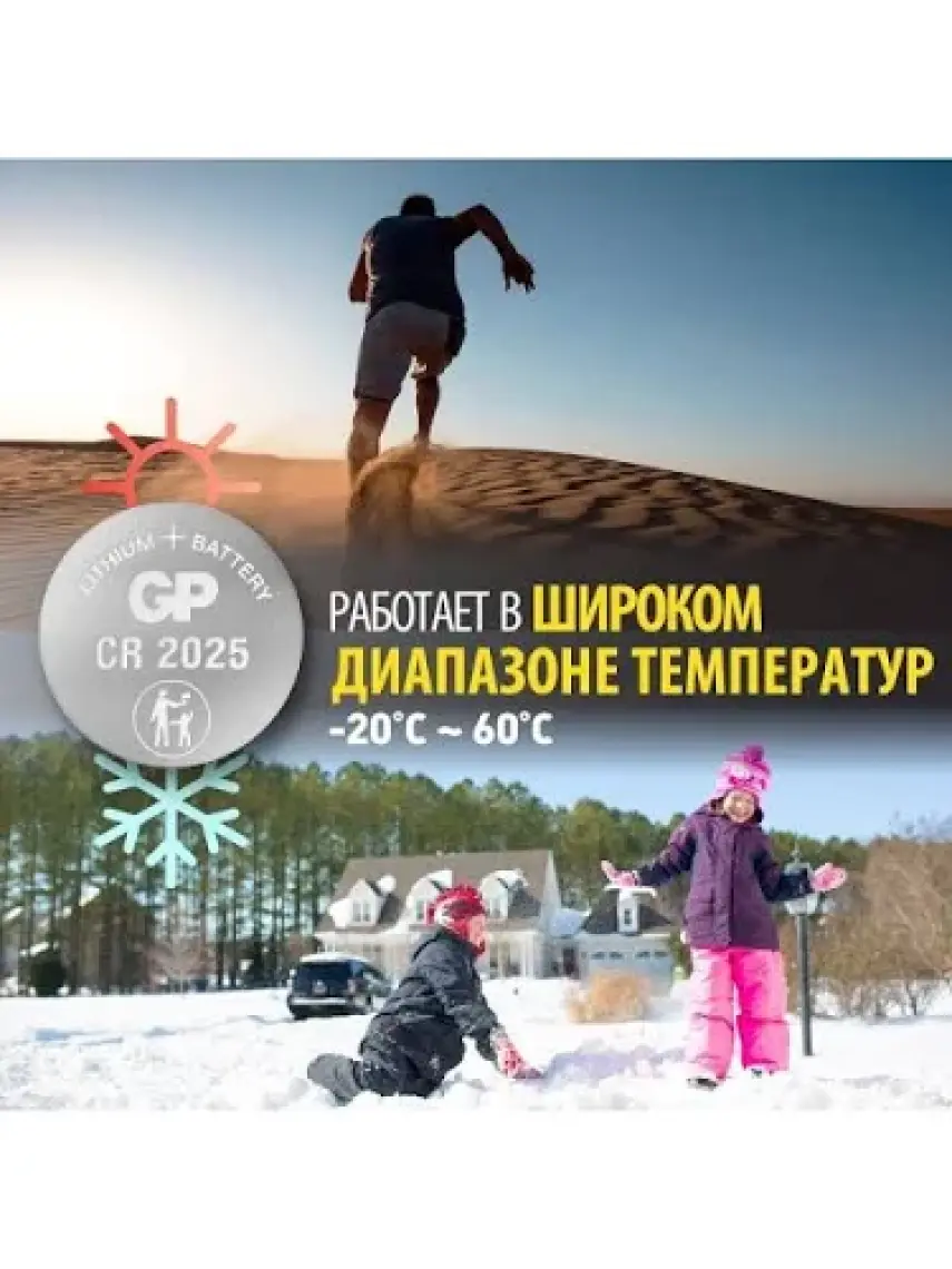 Gp CR2025-C5 3V Lityum Düğme Pil 5'li Paket