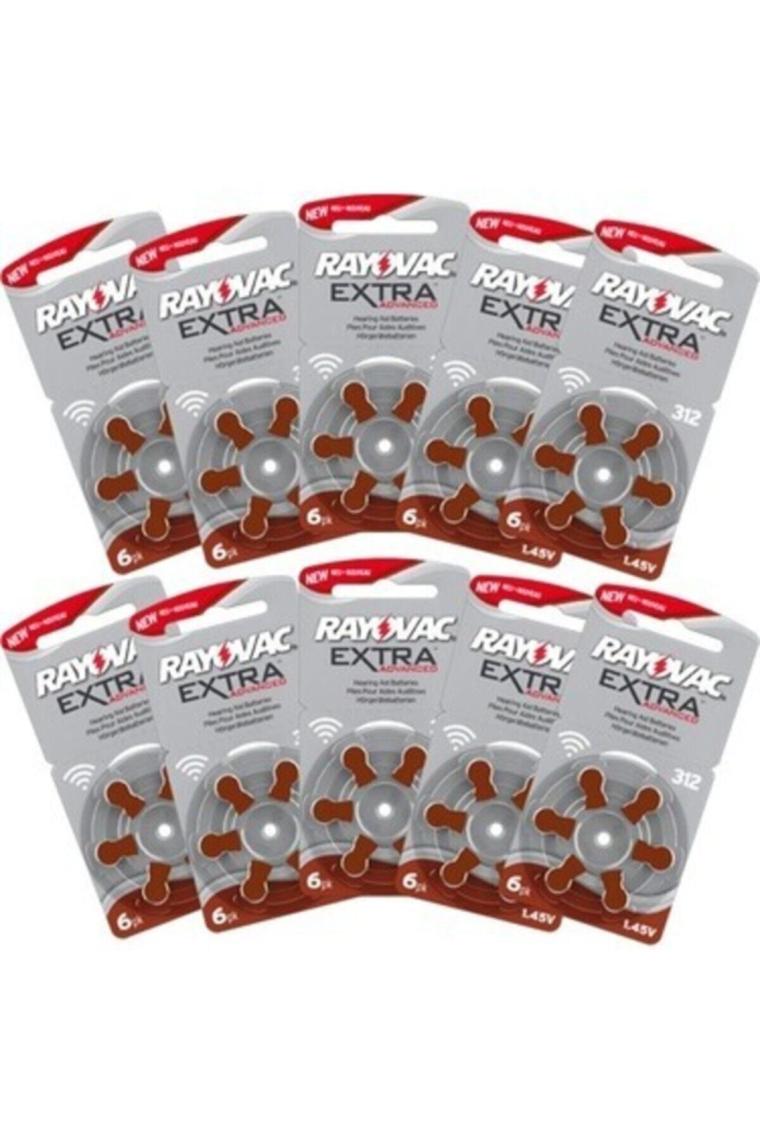 312 Numara Kulaklık Pili 6'lı Paket (10 Paket)