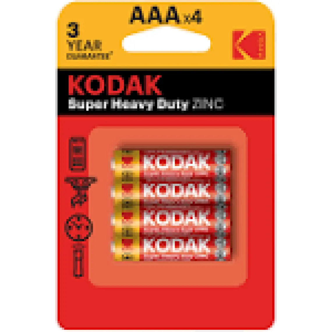 Kodak Blisterli Çinko Karbon ince Pil - 4'lü Paket