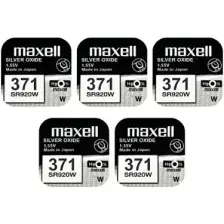 Maxell 371 SR920SW 1.55V Saat Pili 5 Adet