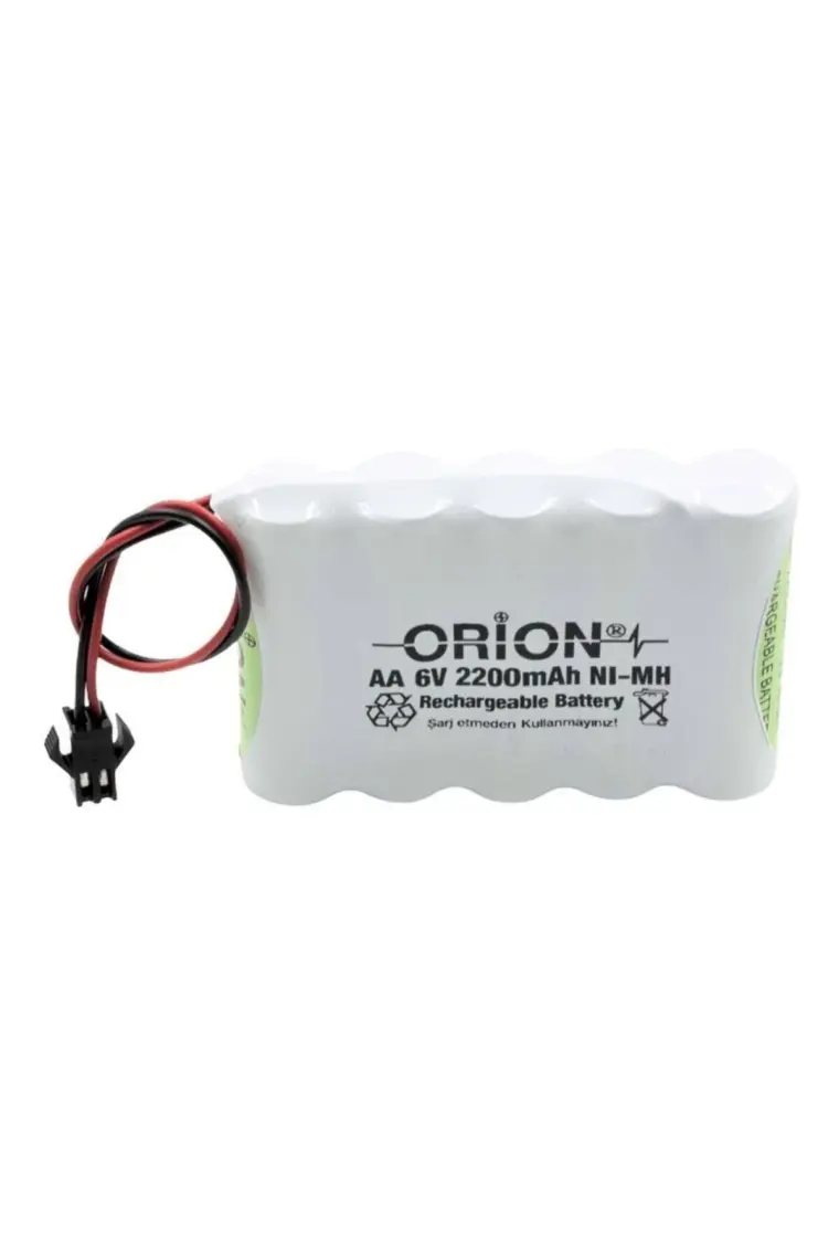 Orion Aa 6V 2200MAH Kablo ve Konnektörlü Şarjlı Pil