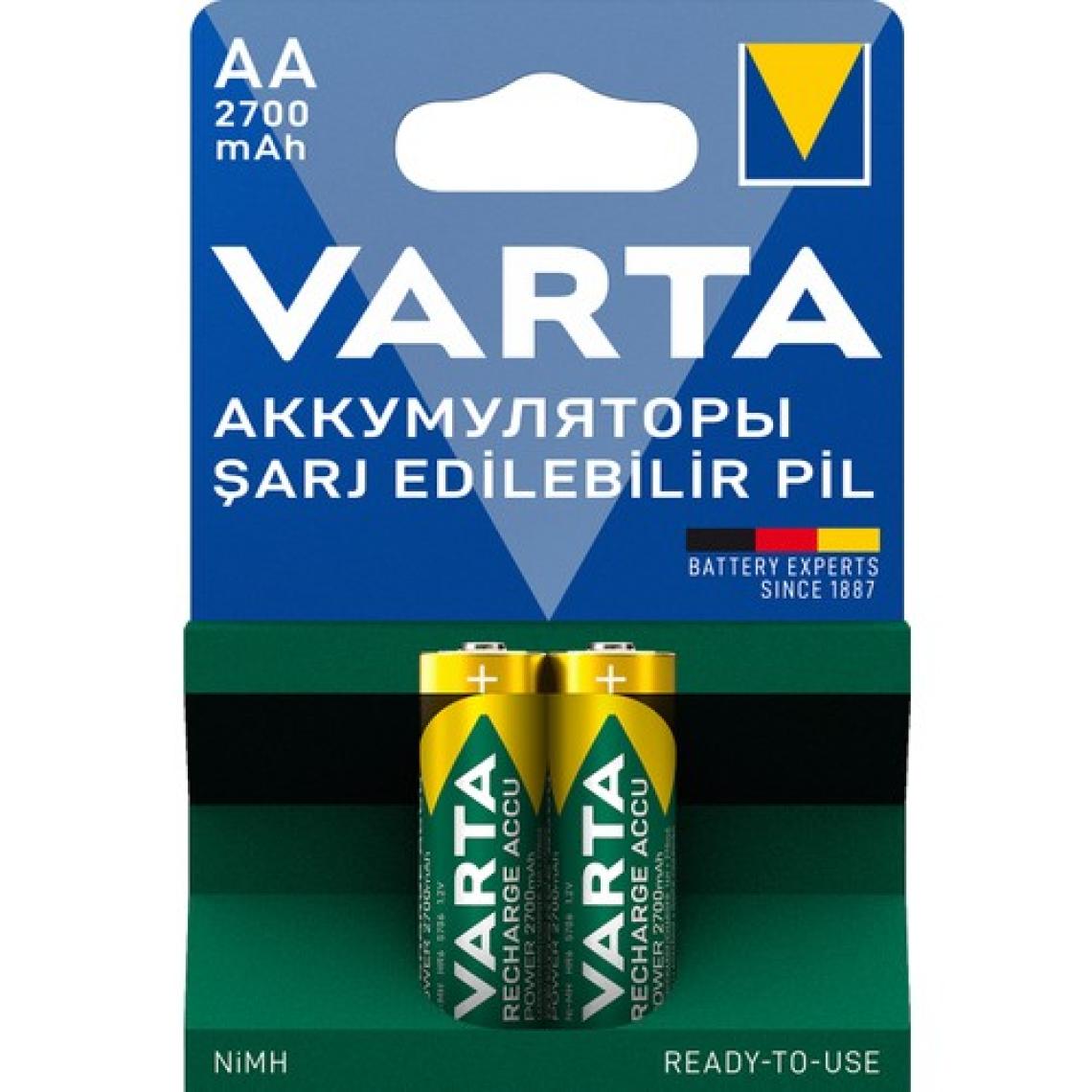 VARTA 2700mAh AA Şarj Edilebilir 2'li Pil