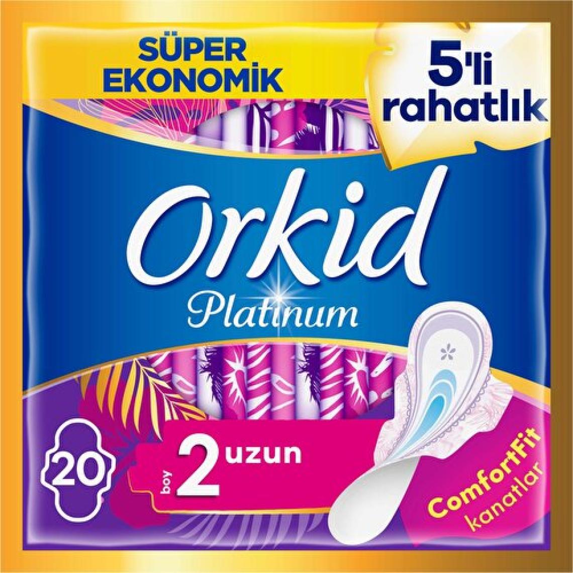 Orkid Platinum Uzun Boy 2 Hijyenik Ped 20'li