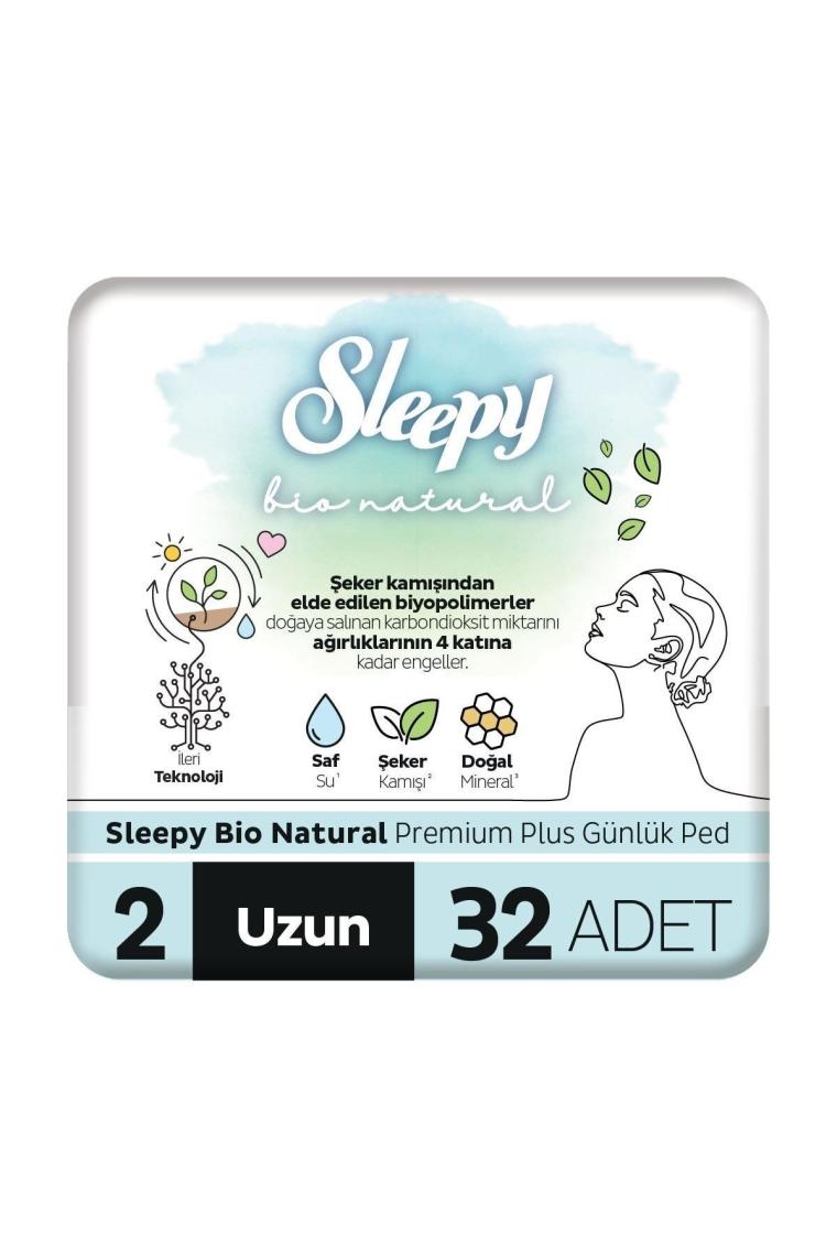 Bio Natural Premium Plus Günlük Ped Uzun 32 Adet Ped