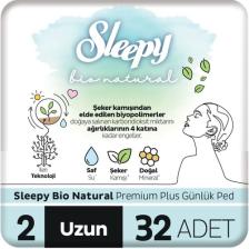 Sleepy Bio Natural Premium Plus Günlük Ped Uzun 32'li