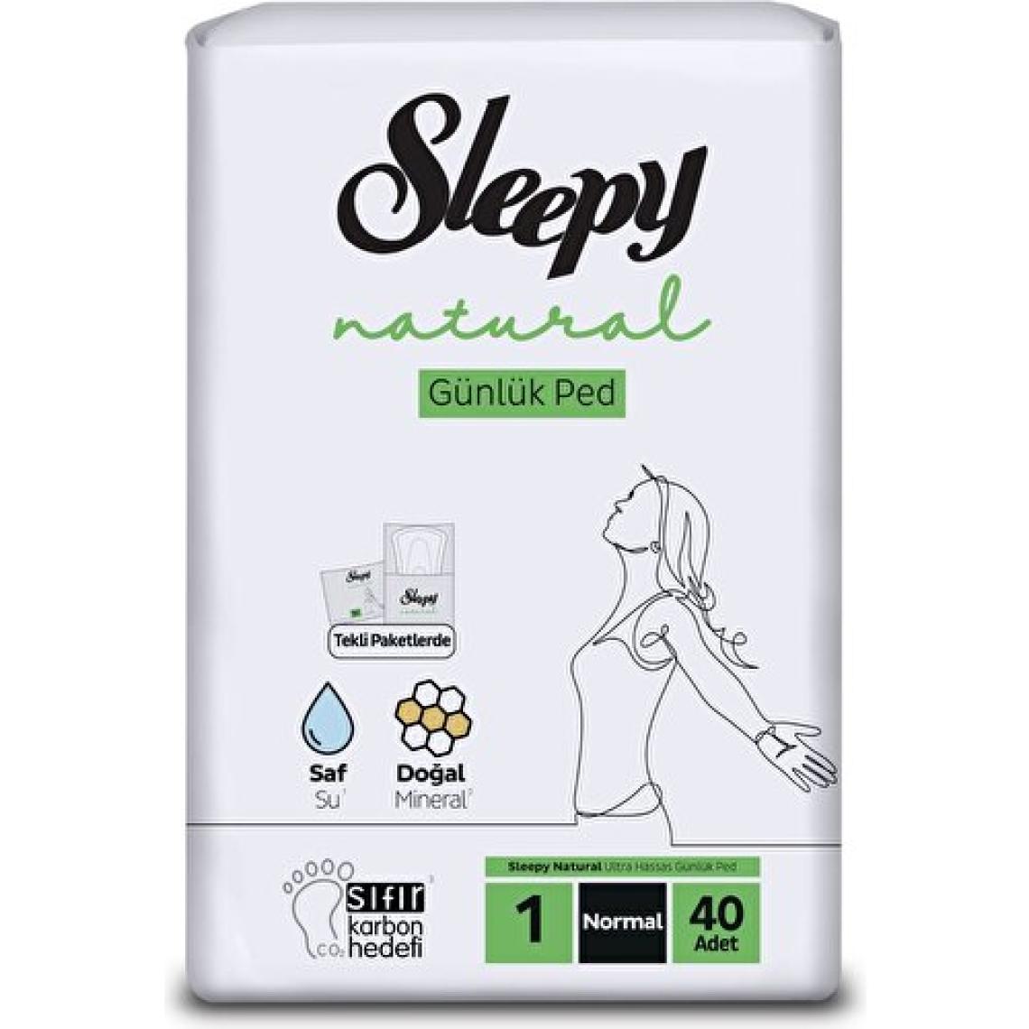 Sleepy Natural Ultra Hassas Günlük Ped Normal 40 Adet Ped