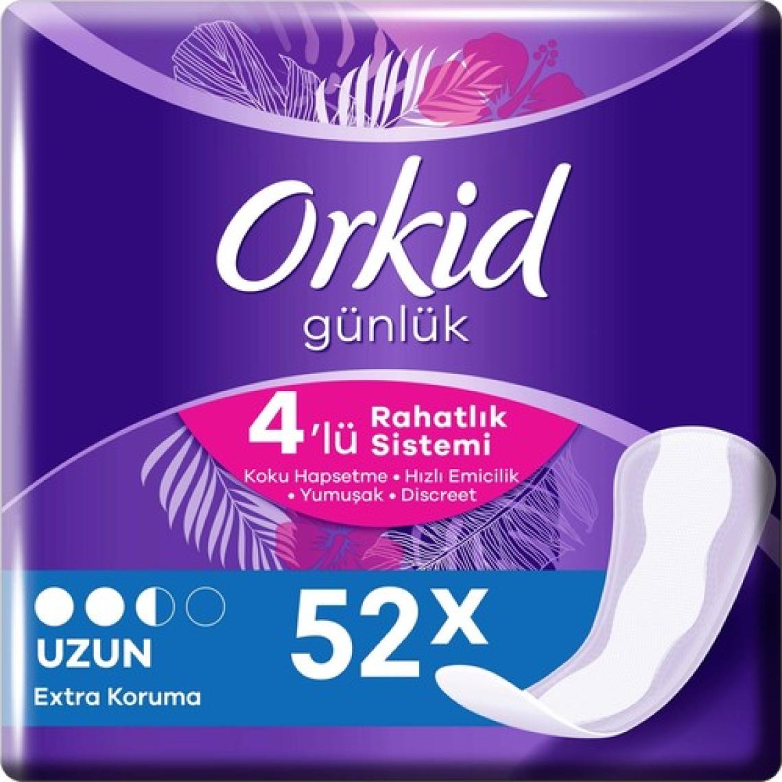Orkid Extra Koruma Uzun Günlük Ped 52 Adet
