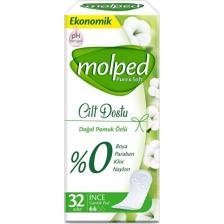 Molped Pure &amp; Soft Cilt Dostu İnce 32'li Günlük Ped