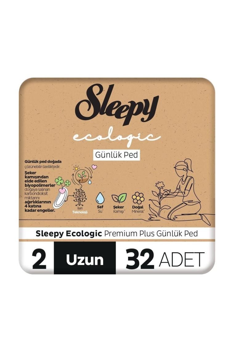 Ecologic premium Plus Günlük Ped Uzun 32 Adet Ped