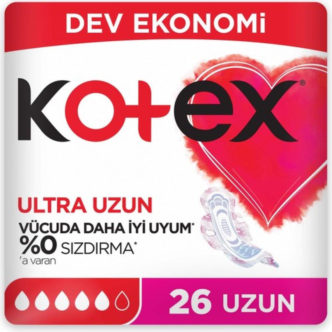 Kotex Ultra Uzun Hijyenik Ped 26'lı