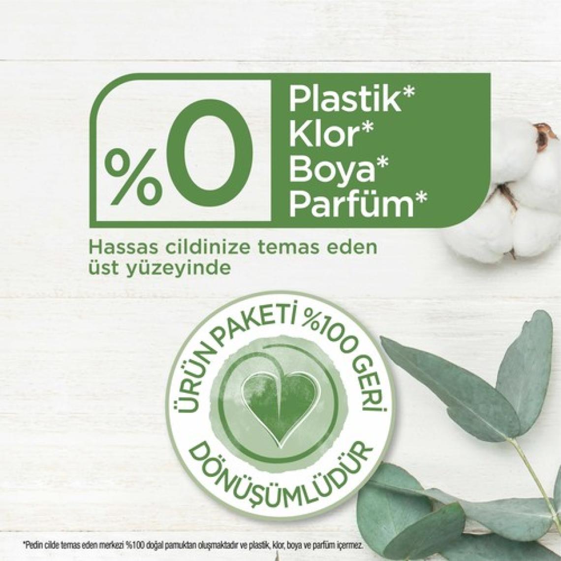 Kotex Natural Hipoalerjenik Gece Hijyenik Ped 16'lı