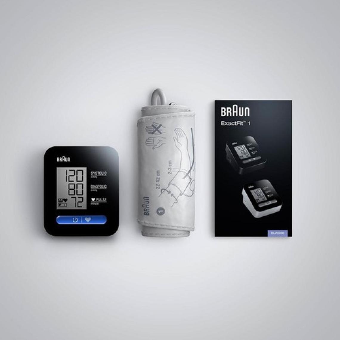 Braun ExactFit 1 BUA 5000 Üst Koldan Ölçer Tansiyon Aleti Siyah