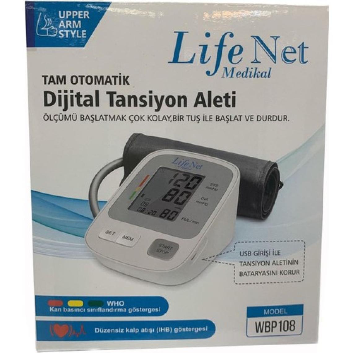 Life Net Medikal Tansiyon Aleti Kol Tipi Dijital Wbp108