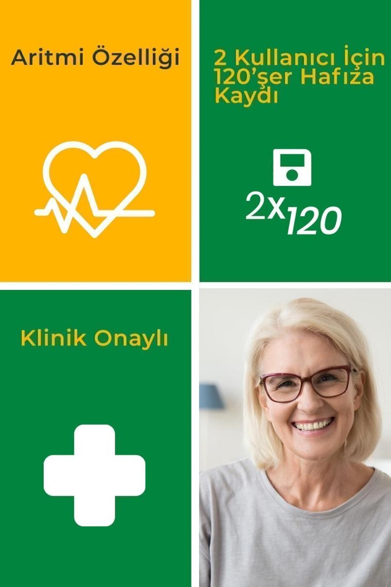 Alman Tasarım Dijital Geniş Ekranlı Aritmi Özellikli Saklama Kutulu Bilekten Ölçer Tansiyon Aleti