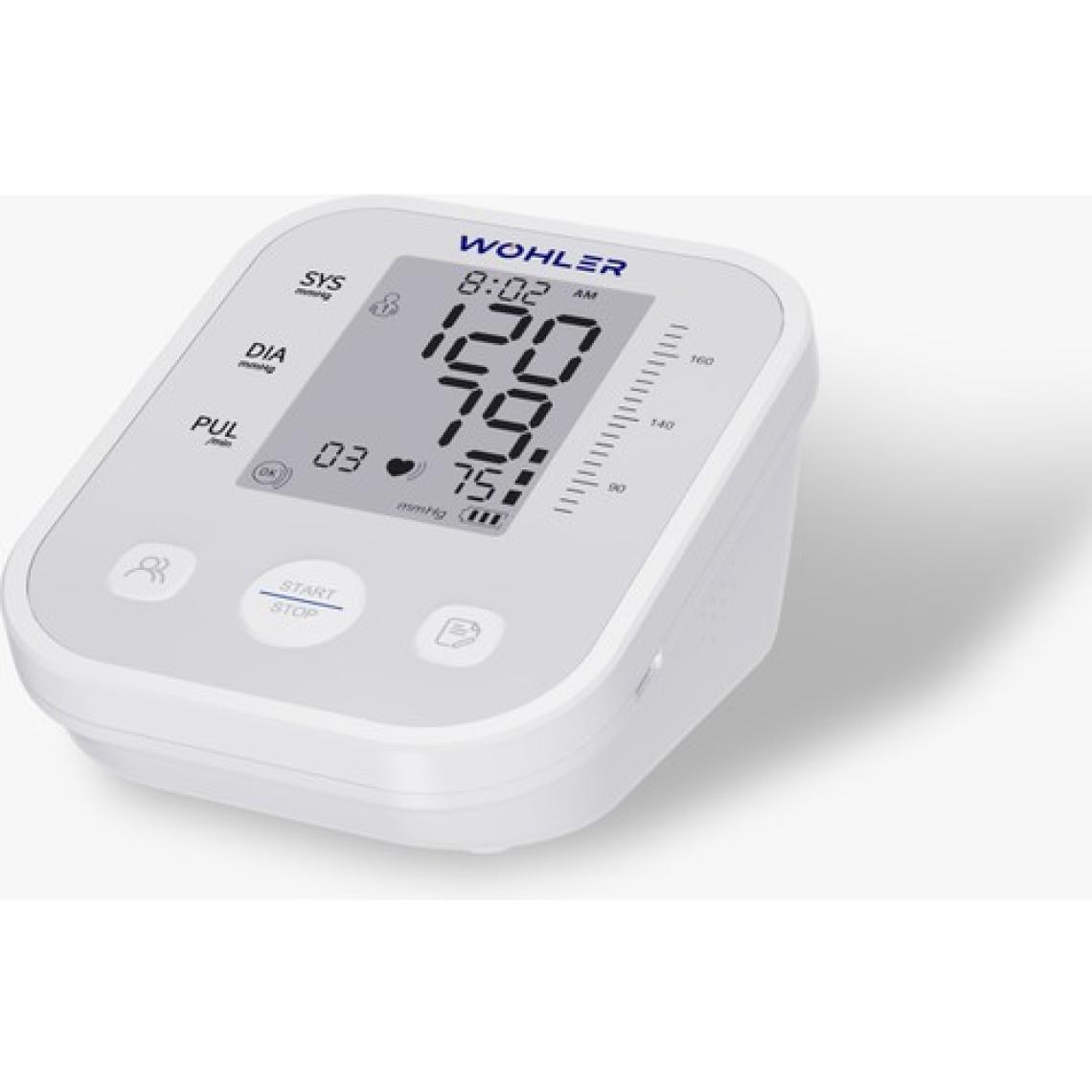 Wohler Konuşan Üst Koldan Ölçer Dijital Tansiyon Aleti , Nabız Ölçer, Usb Girişli , 99 Ölçüm Hafıza Çantalı