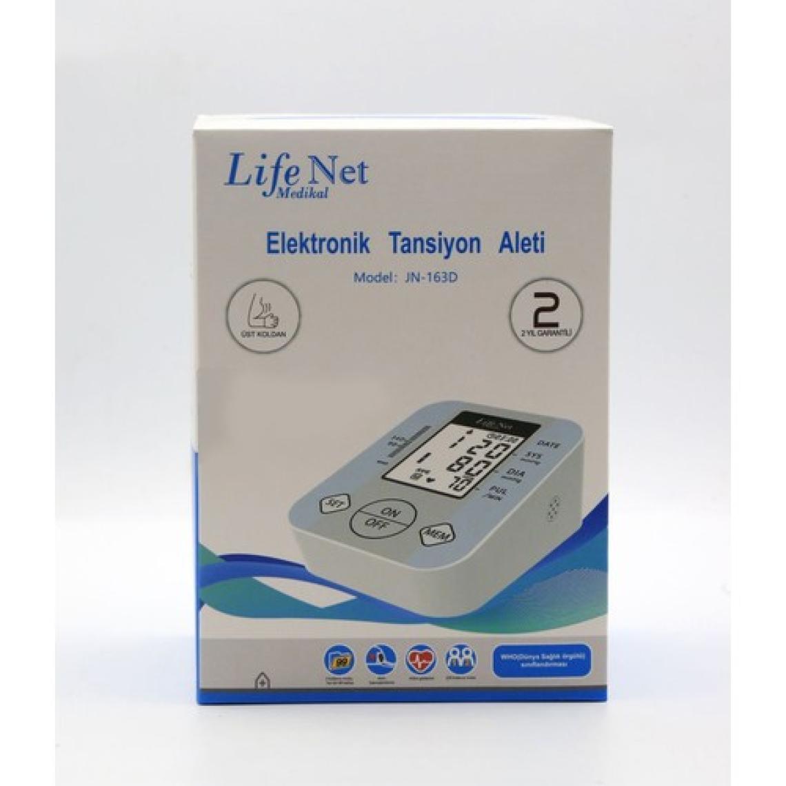 Life Net Medikal Üst Koldan Ölçer Dijital Tansiyon Aleti Nabız Ölçer USB Girişli JN-163D