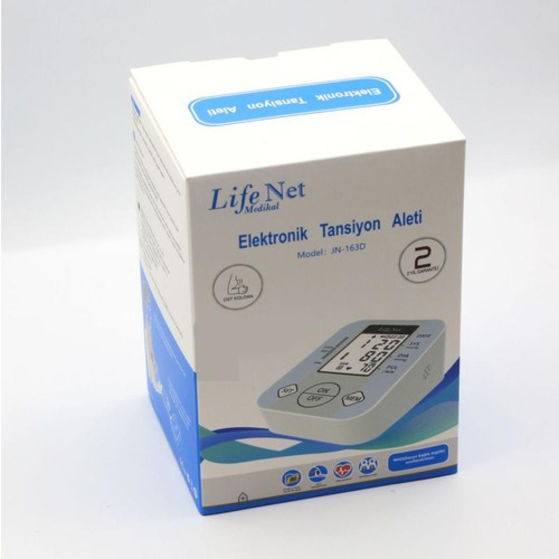 Life Net Medikal Üst Koldan Ölçer Dijital Tansiyon Aleti Nabız Ölçer USB Girişli JN-163D