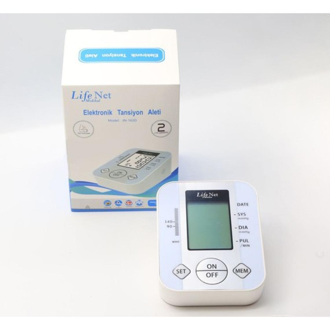Life Net Medikal Üst Koldan Ölçer Dijital Tansiyon Aleti Nabız Ölçer USB Girişli JN-163D