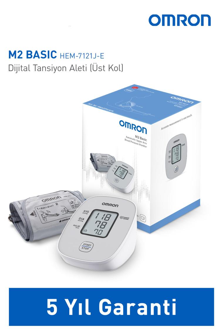 Omron M2 Basic HEM-7121J-E Üst Koldan Ölçer Dijital Tansiyon Aleti