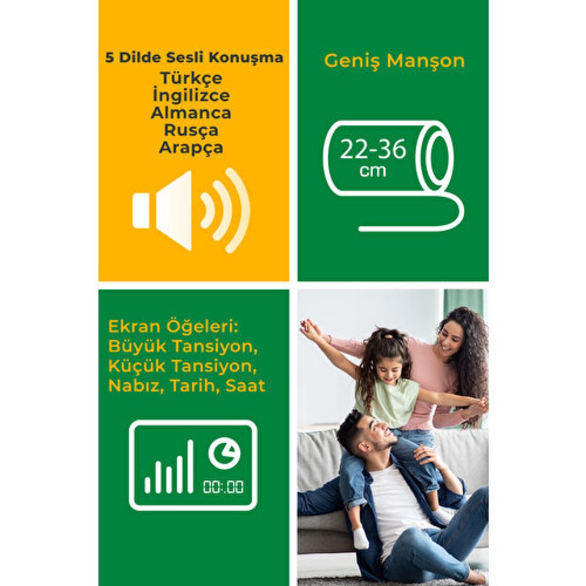 Medisana 48627 5 Dilde Konuşan Koldan Tansiyon Ölçer