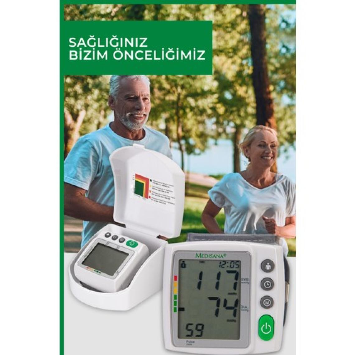 Medisana 99535 Bilek Tipi Tansiyon Aleti - 2 Kişi İçin 120 Hafıza - Alman Tasarım